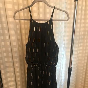 Collective Concepts Black With Gold Accent Dress